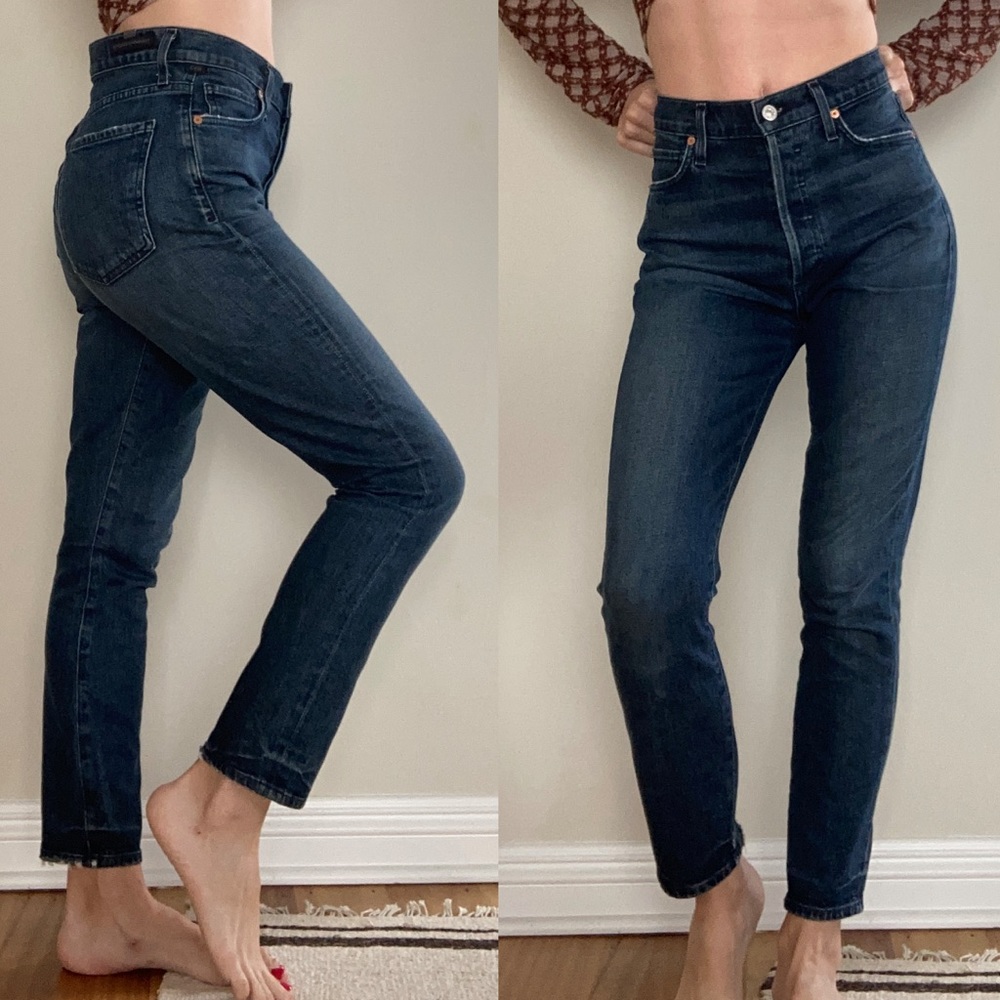 Citizens of Humanity “Olivia high rise slim ankle” jeans, Size 26